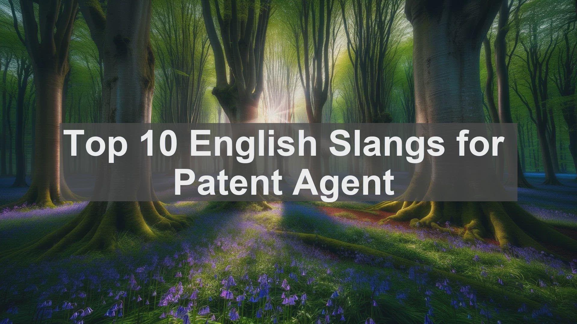 'Video thumbnail for Top 10 English Slangs for Patent Agent'