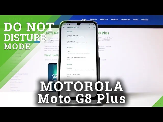 Video thumbnail for How to Customize DND Mode in MOTOROLA Moto G8 Plus – Silent Mode