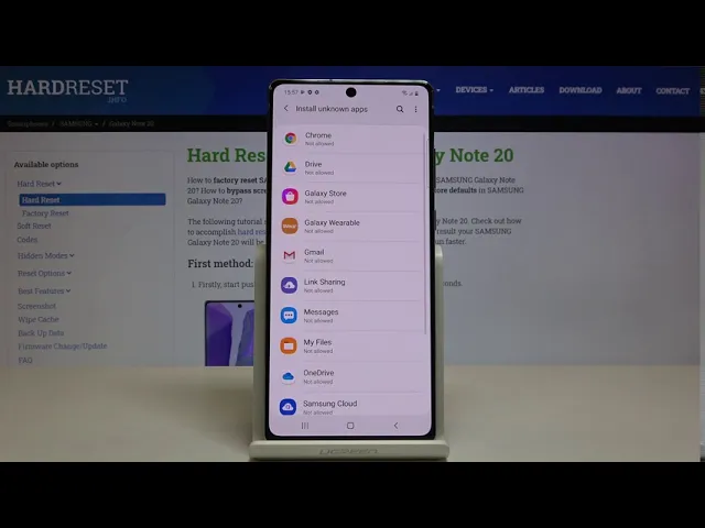 Video thumbnail for How to Allow Unknown Sources in SAMSUNG Galaxy Note 20 – Allow Installation