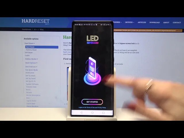 Video thumbnail for Keyboard Lightning on LG Wing – LED Keyboard