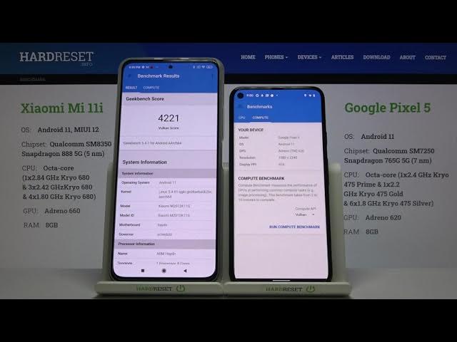 Video thumbnail for XIAOMI Mi 11i vs GOOGLE Pixel 5 Geekbench 5 GPU Vulkan Benchmark