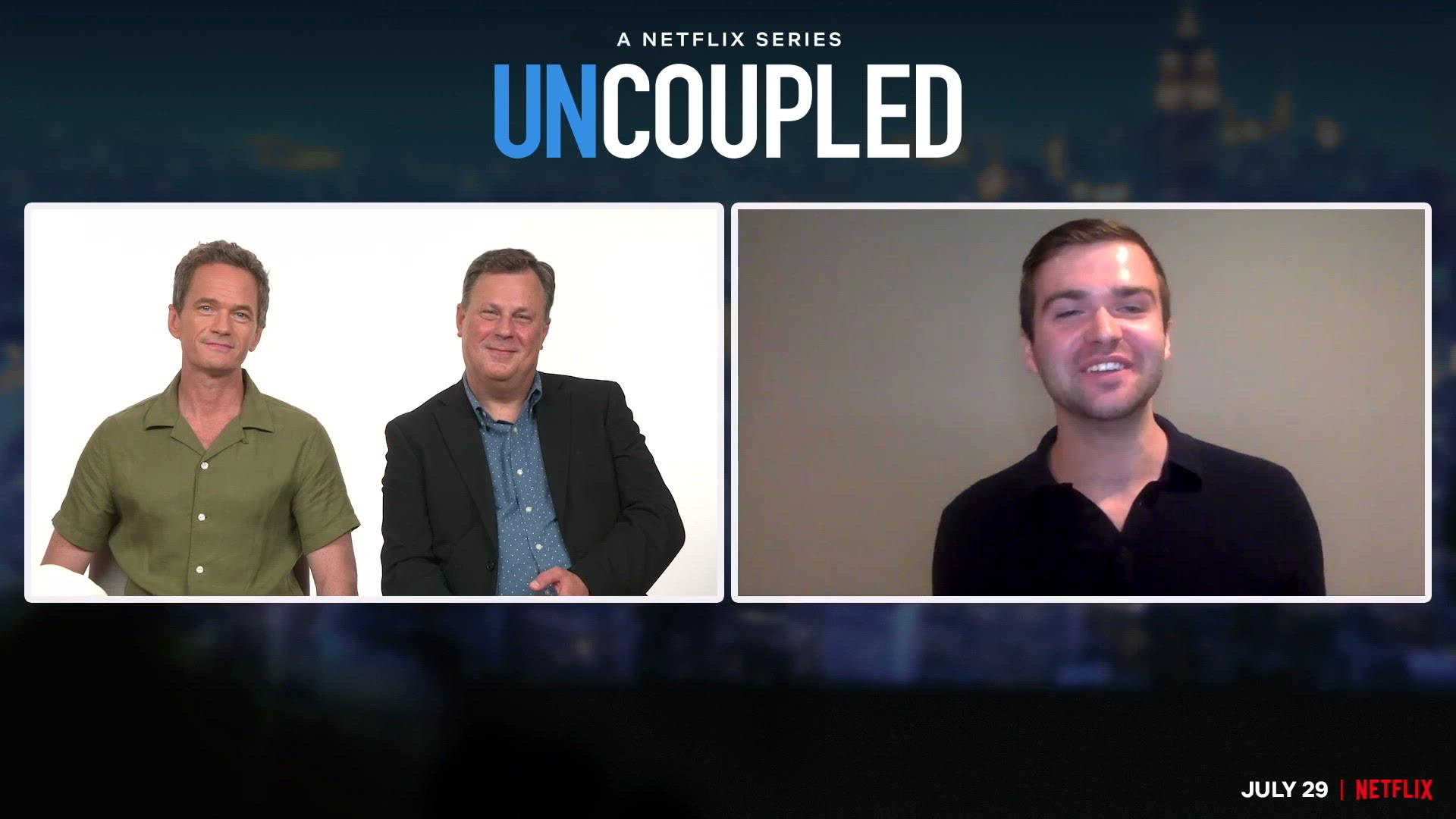 Video thumbnail for Neil Patrick Harris & Brooks Ashmanskas on Relating to Their UNCOUPLED Characters