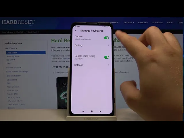 Video thumbnail for How to Enter Auto Correction Options in XIAOMI Black Shark 3 – Find Typing Settings