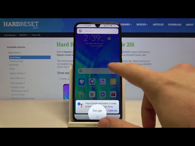 Video thumbnail for How to Turn On Google Assistant in Honor 20i?