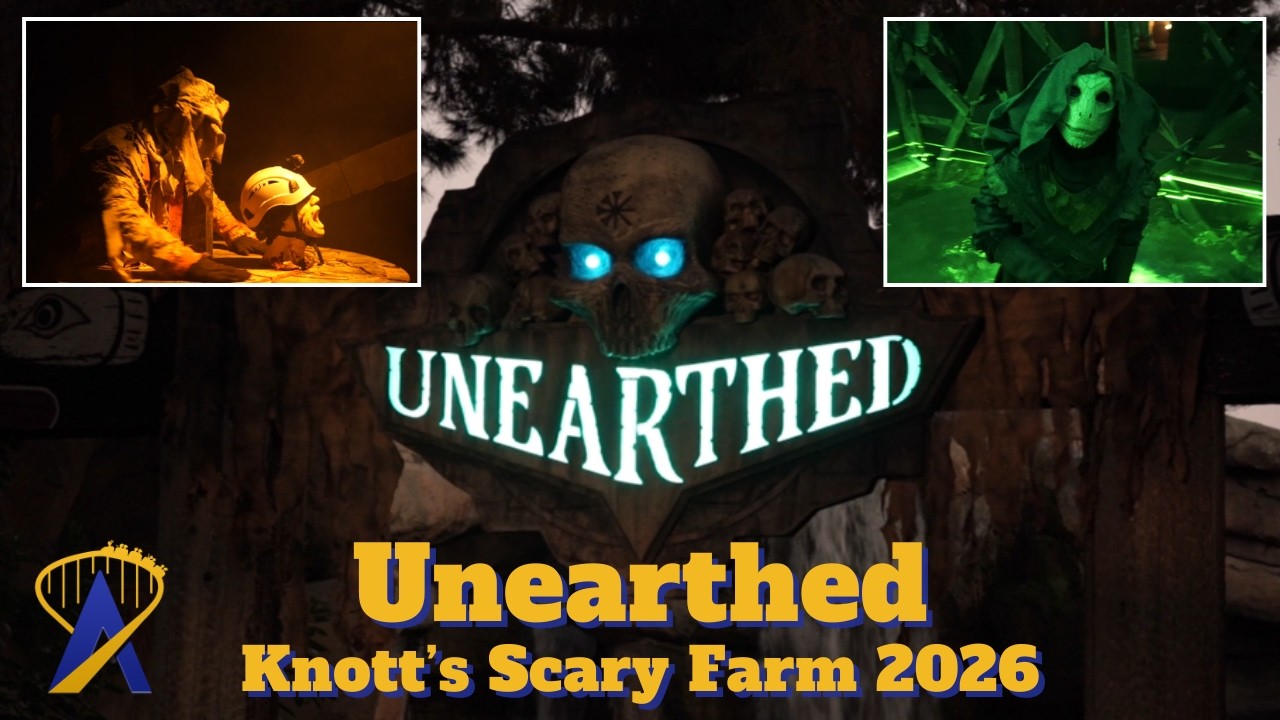 Video thumbnail for UNEARTHED Full Walkthrough - NEW Haunted Maze - Knott's Scary Farm 2026