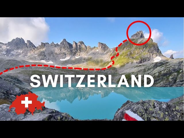 Video thumbnail for Swiss Mountain Peak Hike at Pizol