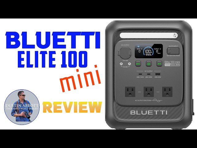 Video thumbnail for Bluetti Elite 100 Mini Review | 1000Wh in a Small Package
