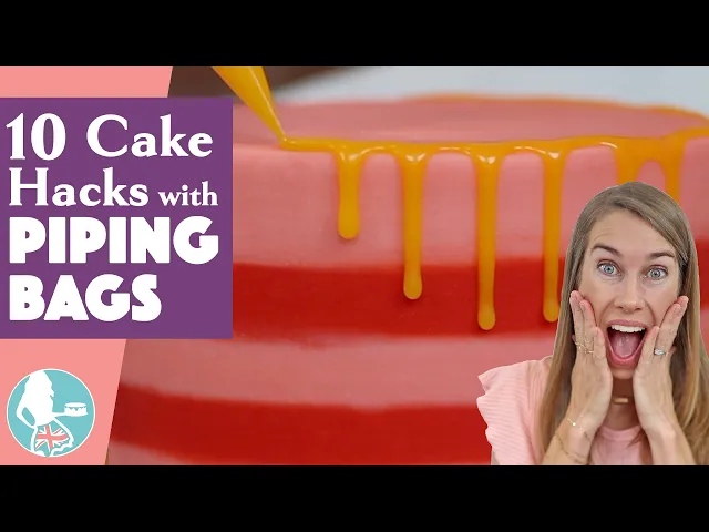 Video thumbnail for 10 Piping Bag Hacks for Cake Decorating (with NO PIPING TIPS)