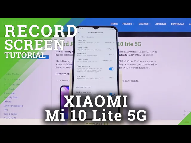 Video thumbnail for How to Record Screen on XIAOMI Mi 10 Lite 5G – Screen Recording