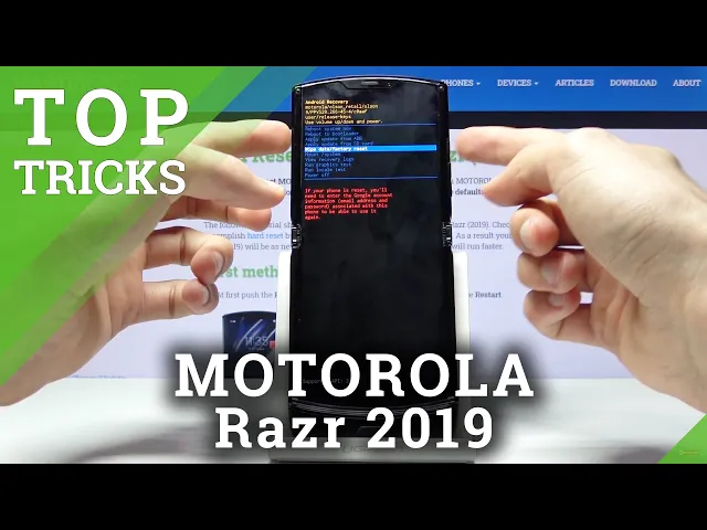 Video thumbnail for How to Hard Reset MOTOROLA Razr 2019 – Bypass Screen Lock / Wipe Data