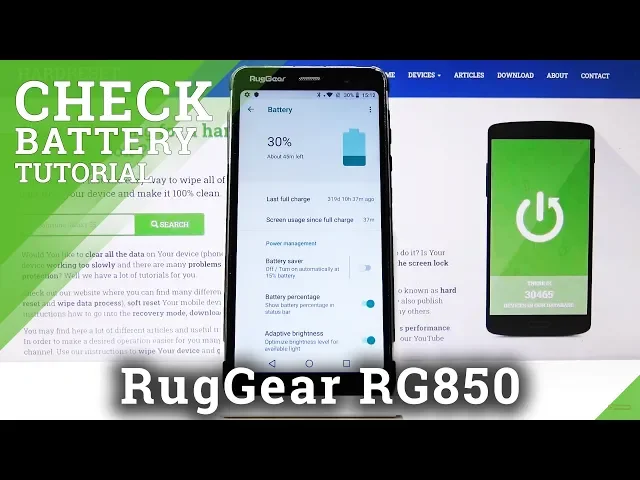 Video thumbnail for How to Turn On Battery Percentage in RUGGEAR RG850 – Show Battery Level
