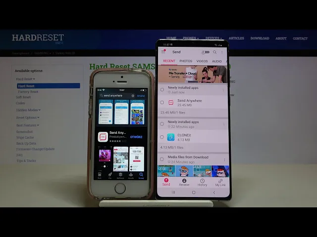 Video thumbnail for Transfer Files from iPhone to Samsung Galaxy Note 20 | Send Anywhere App