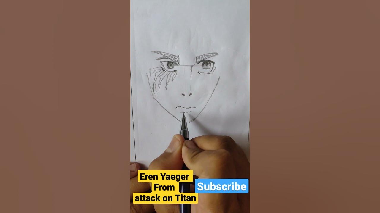 Video thumbnail for Speed Drawing Erren Yaeger from Attack On Titan | Vivek Jain #shorts #animeart
