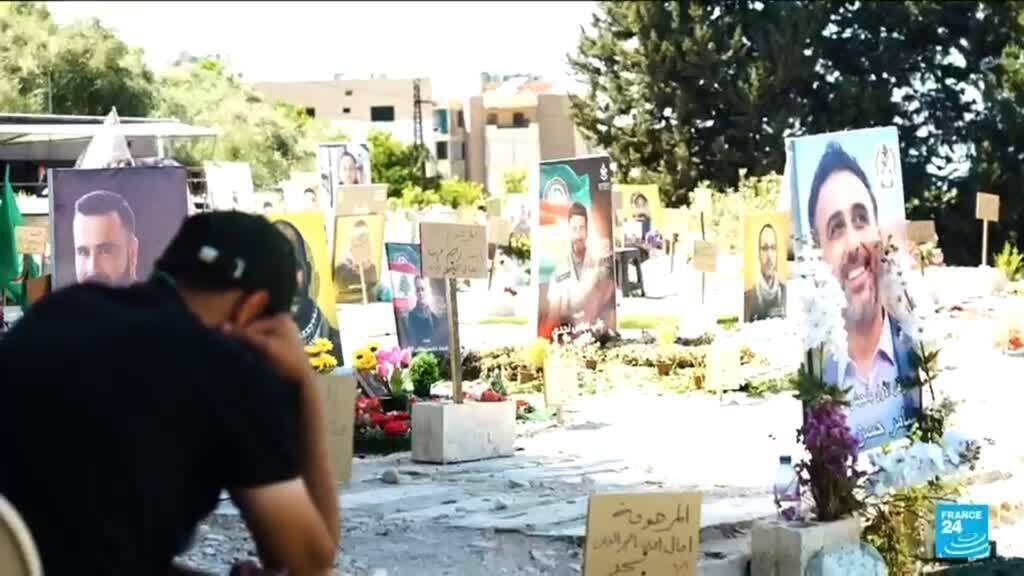 Video thumbnail for In Lebanon, temporary cemeteries house the dead exiled by the war