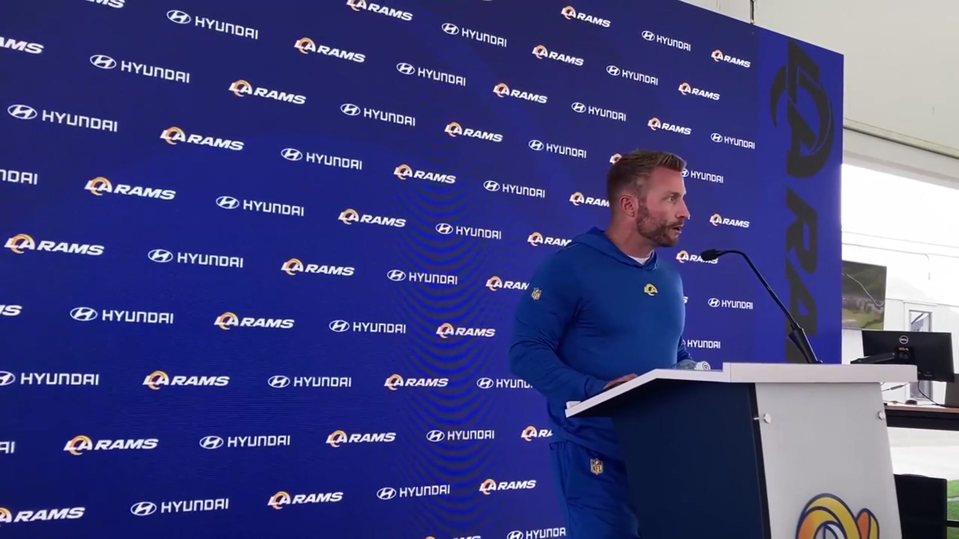 'Video thumbnail for Los Angeles Rams HC Sean McVay on Musts to Work On, Injuries, Coordinator Impact'