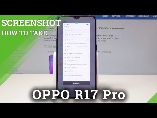 Video thumbnail for How to Take Screenshot in OPPO R17 Pro - Edit & Share Screenshot