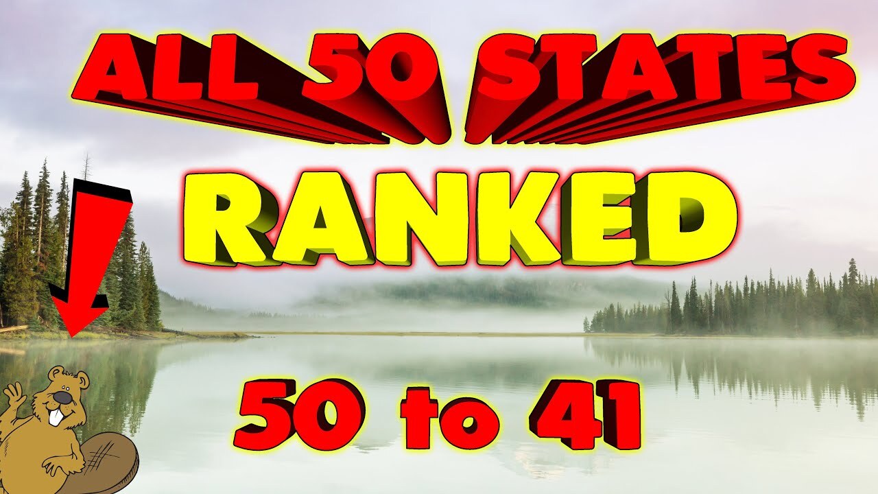 Video thumbnail for All United States RANKED by Nickname. Where did your state rank? Part 1