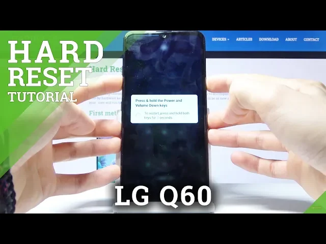 Video thumbnail for How to Hard Reset LG Q60 – Wipe Data / Bypass Pattern Lock