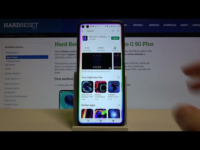 Video thumbnail for How to Install Neoline Wallpaper on MOTOROLA MOTO G 5G PLUS – Customize Display