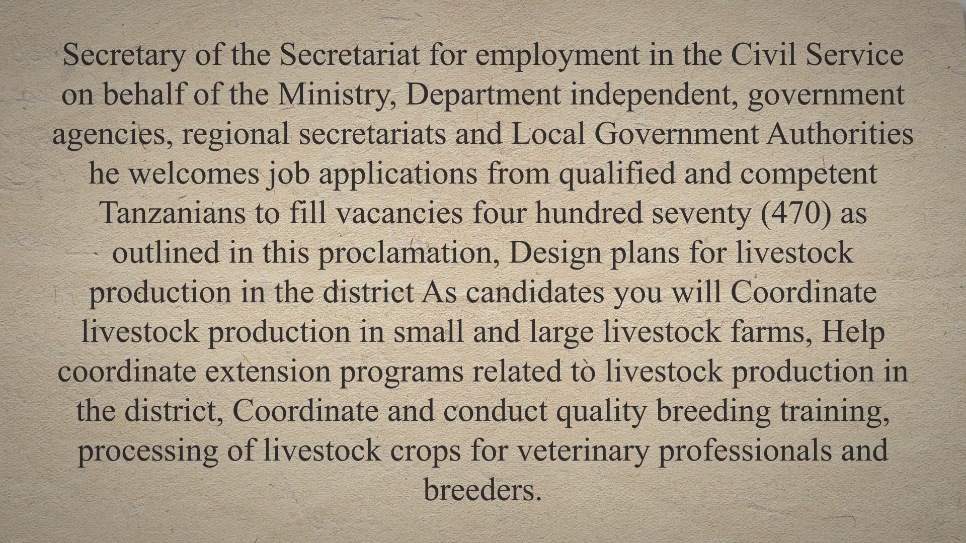 Video thumbnail for Latest 470 Jobs at Secretariat ya Ajira:UTUMISHI