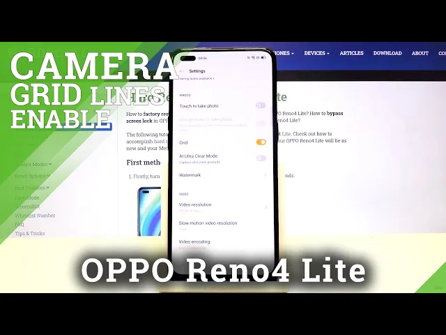 Video thumbnail for How to Add Camera Gridlines in OPPO Reno4 Lite – Find Helper Lines