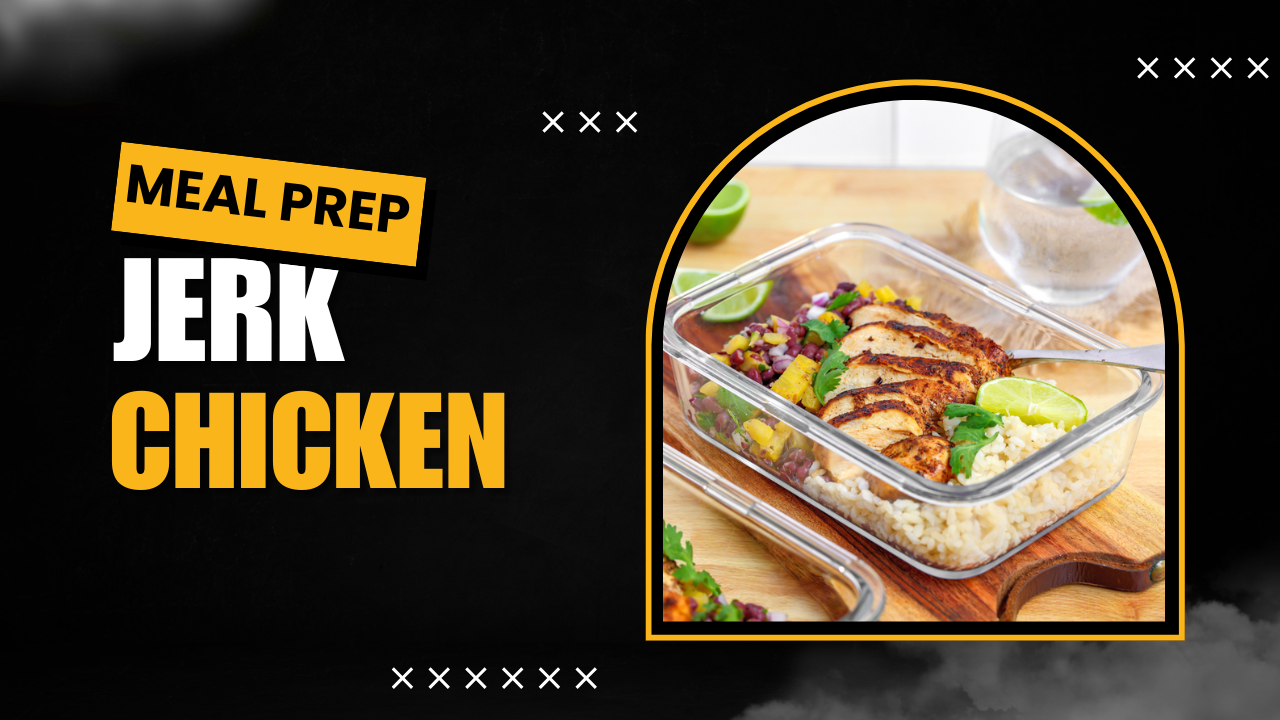 'Video thumbnail for Meal Prep Jerk Chicken and Pineapple Salsa'