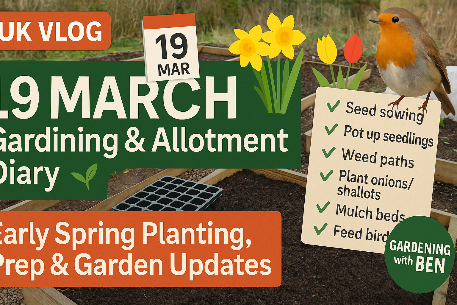 Video thumbnail for 🎥 ✅ Early Spring Gardening Jobs in March 🌱🌷 | Allotment Planting & Preparation Guide