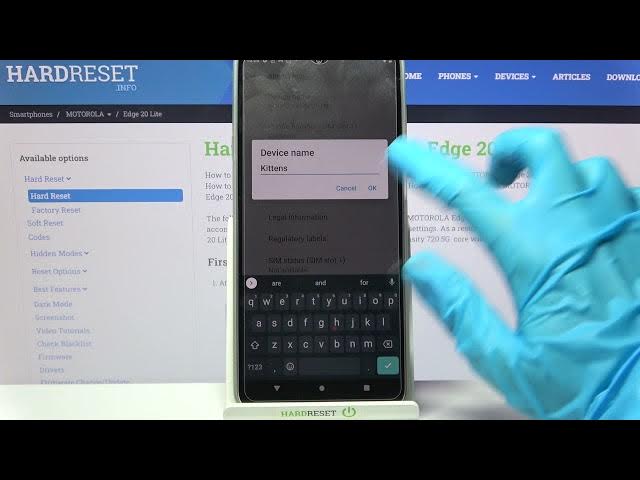 Video thumbnail for How to Change Device Name on MOTOROLA Edge 20 Lite – Rename