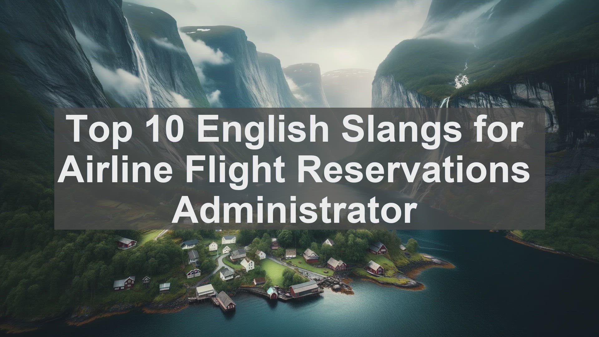 'Video thumbnail for Top 10 English Slangs for Airline Flight Reservations Administrator'