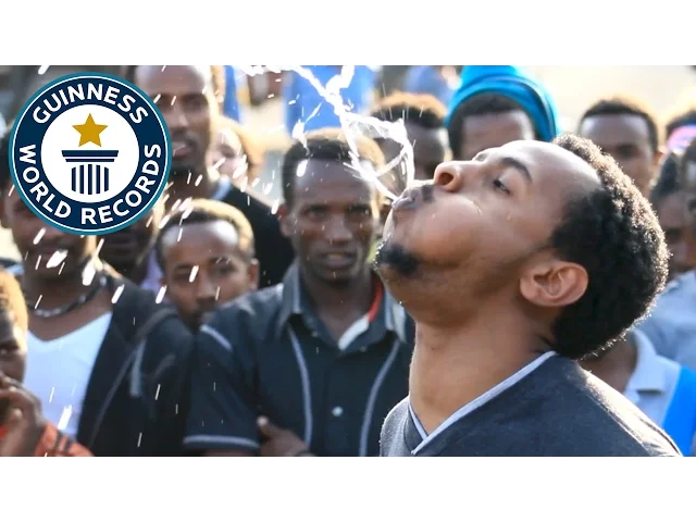 'Video thumbnail for Longest Time To Spray Water From The Mouth'