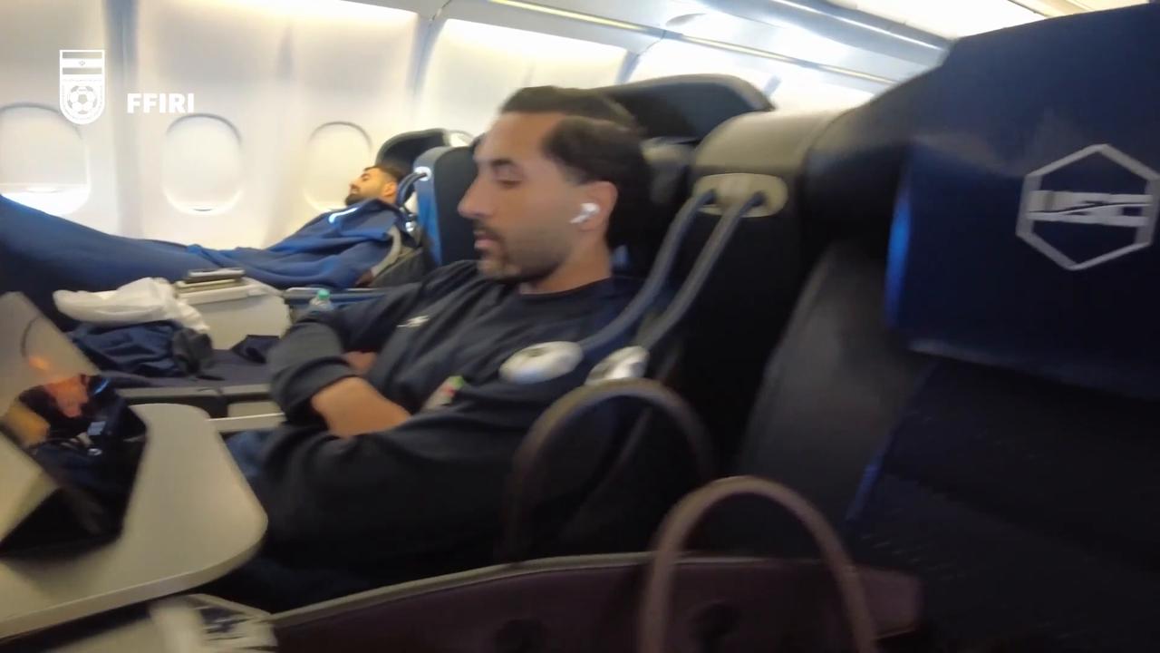 Video thumbnail for Mexico: Iranian national football team arrives in Mexico for World Cup.