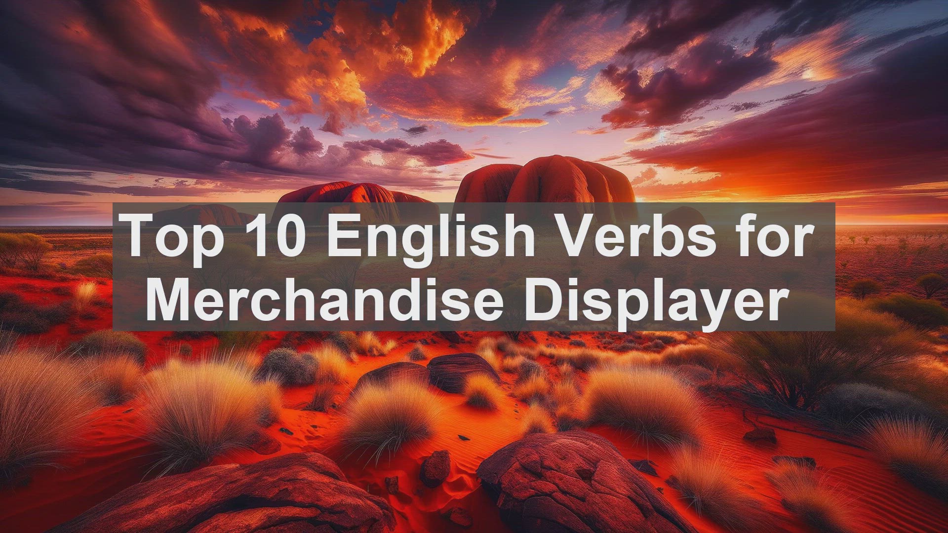 'Video thumbnail for Top 10 English Verbs for Merchandise Displayer'