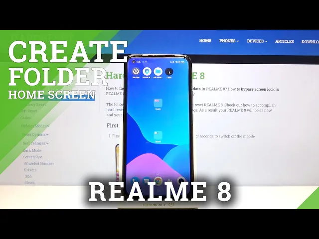 Video thumbnail for How to Create Folder on Home Screen in REALME 8?