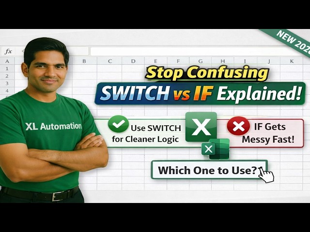 Video thumbnail for Don’t Confuse SWITCH with IF — Here’s Why