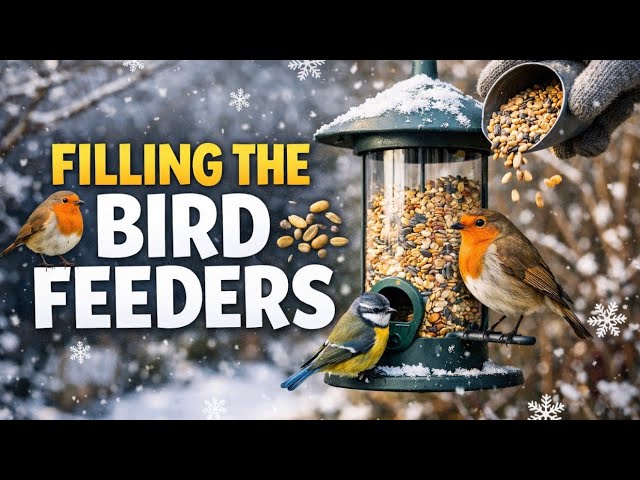 Video thumbnail for 🎥 ✅ 🐦 Feed the Birds with Me This Winter ❄️ | Allotment Garden Wildlife Care |