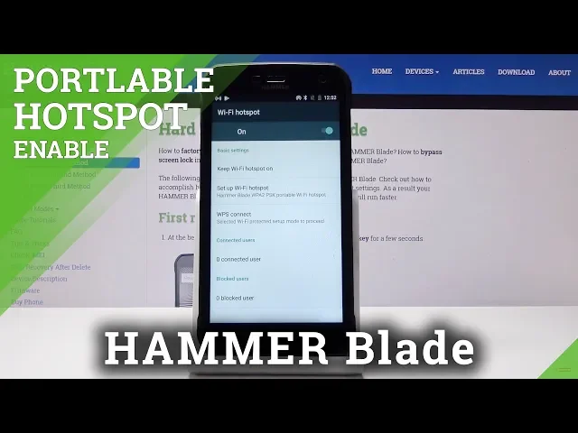 Video thumbnail for How to Activate Portable Hotspot in HAMMER Blade - Network Sharing Instructions