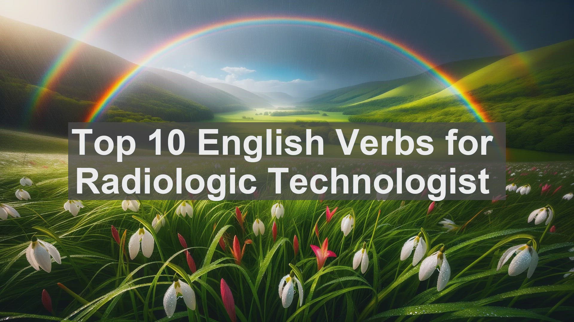 'Video thumbnail for Top 10 English Verbs for Radiologic Technologist'