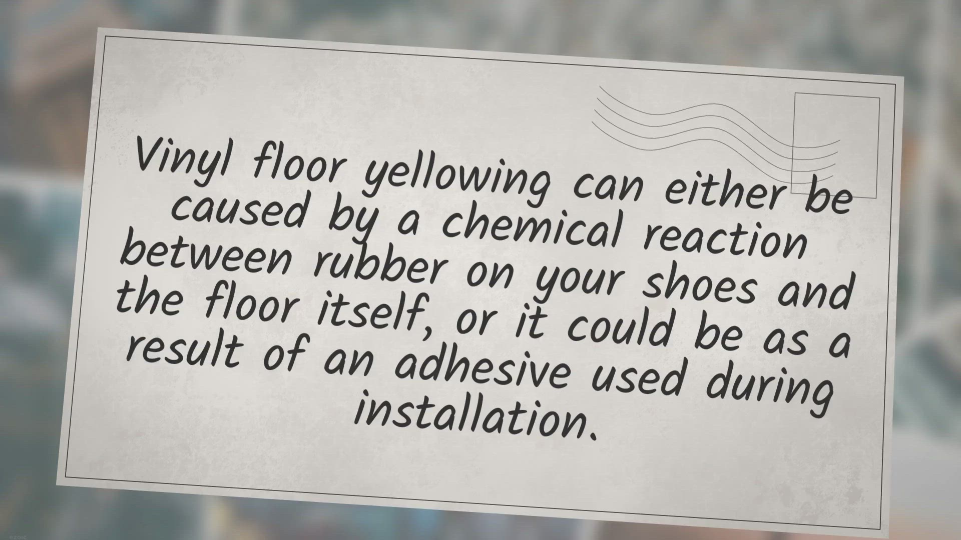 Video thumbnail for Why is My vinyl Flooring Turning Yellow?