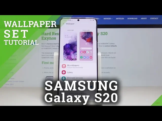 Video thumbnail for How to Change Wallpaper on SAMSUNG Galaxy S20
