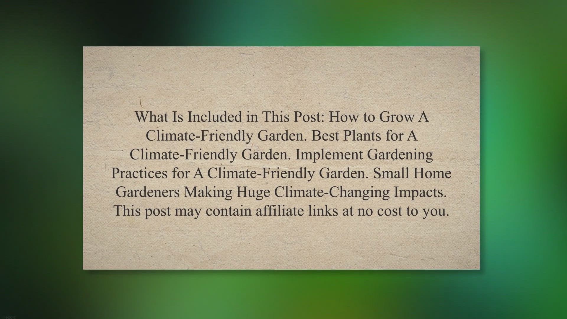 Video thumbnail for How to Plant A Climate-Friendly Garden: Strategies for Beginners