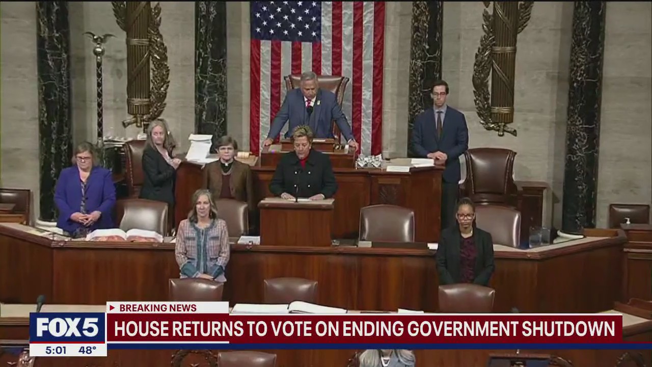 Video thumbnail for House returns to vote on ending gov. shutdown