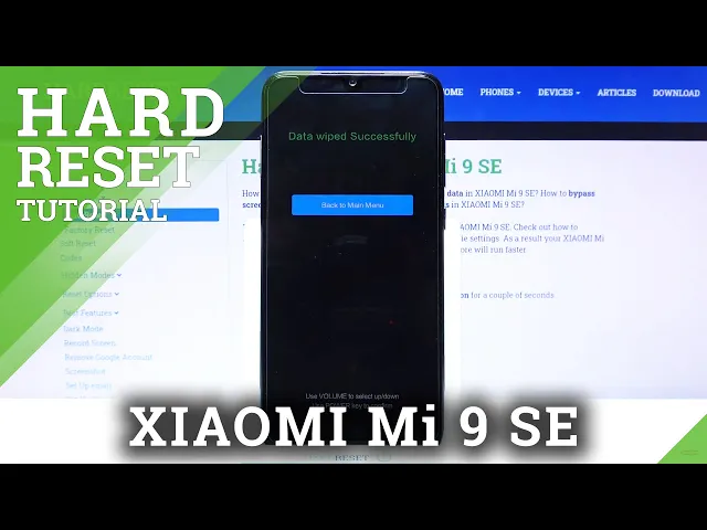 Video thumbnail for Hard Reset XIAOMI MI 9 SE – Wipe Data / Restore Defaults