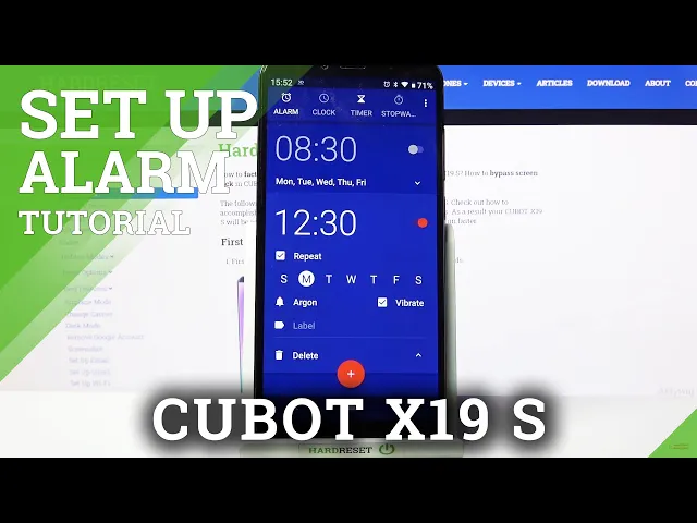 Video thumbnail for How to Customize an Alarm Clock in Cubot X19 S - Add an Alarm