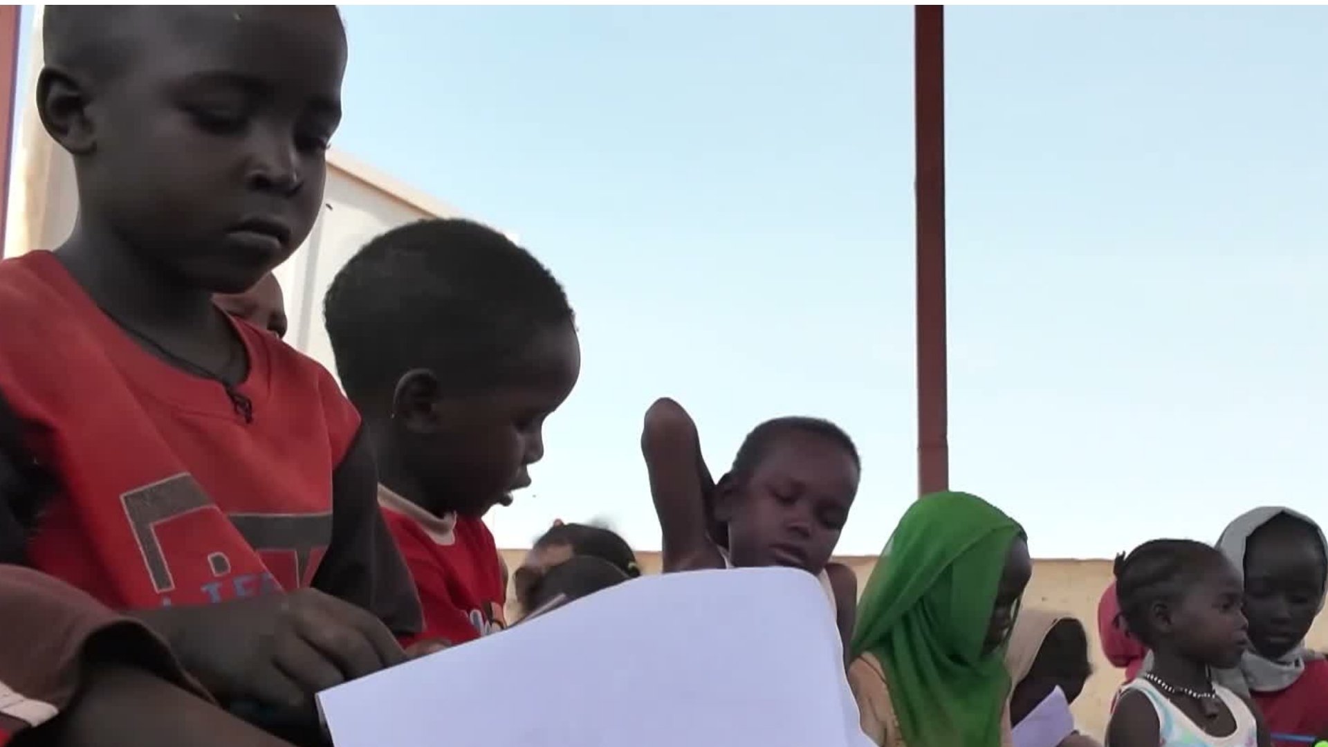 Video thumbnail for Sudan’s displaced children find refuge in makeshift schools amid war