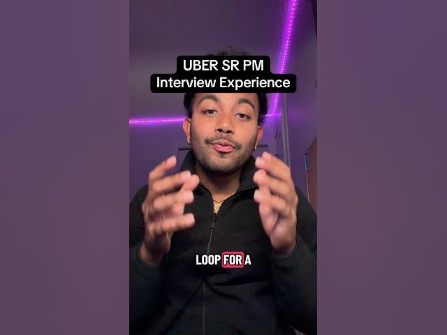 Video thumbnail for UBER SR PM Interview Experience