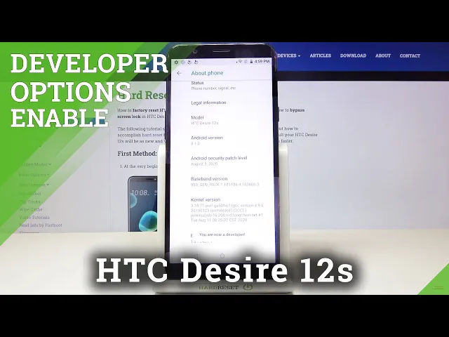Video thumbnail for How to Use Developer Options on HTC Desire 12s - Developer Features