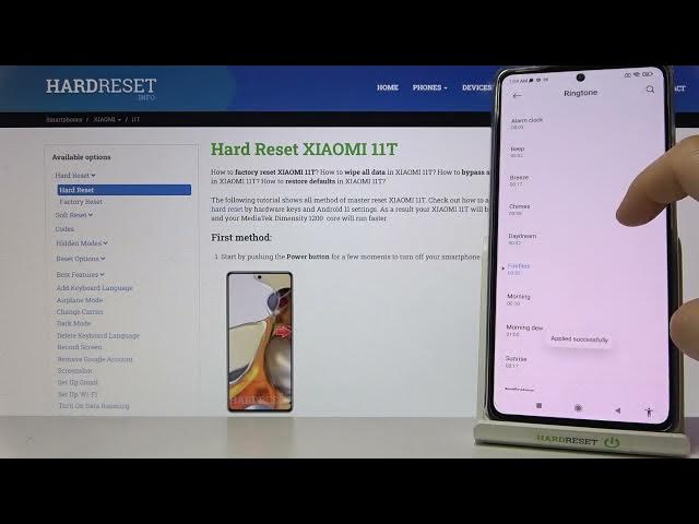 Video thumbnail for XIAOMI 11T Default Alarm Tones Preview