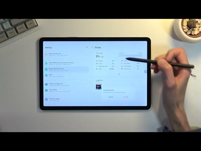 Video thumbnail for How to Format SD Card in SAMSUNG Galaxy Tab S8 – Fix Memory Card Problems