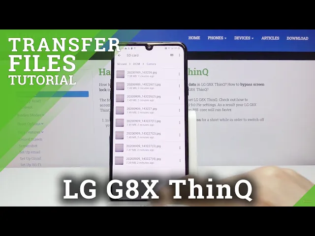 Video thumbnail for How to Transfer Files to LG G8X ThinQ – Move Data