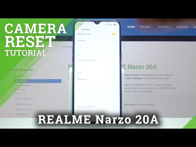 Video thumbnail for Restore Camera Default Settings – Reset Camera App on REALME Narzo 20A